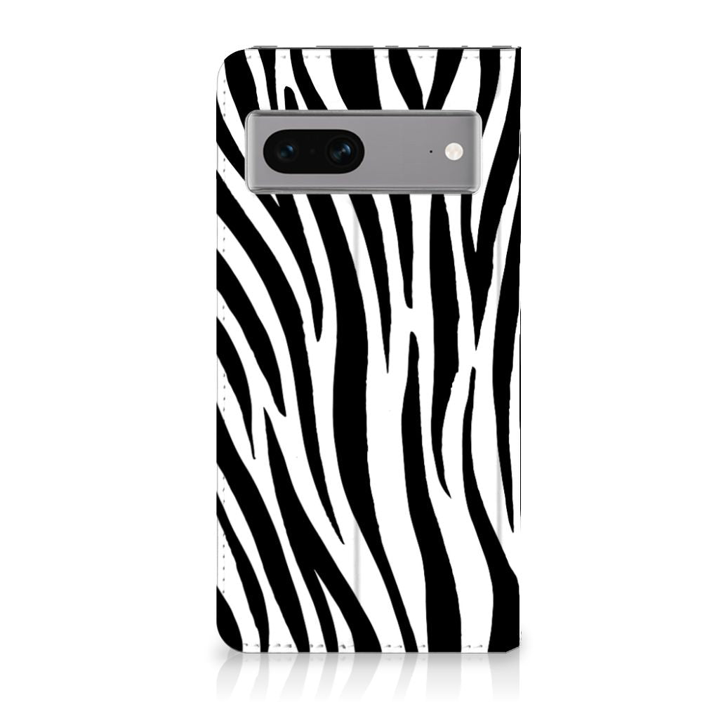 Google Pixel 7 Hoesje maken Zebra met zwart-witte zebra strepen voor bescherming en uitstraling 🦓.