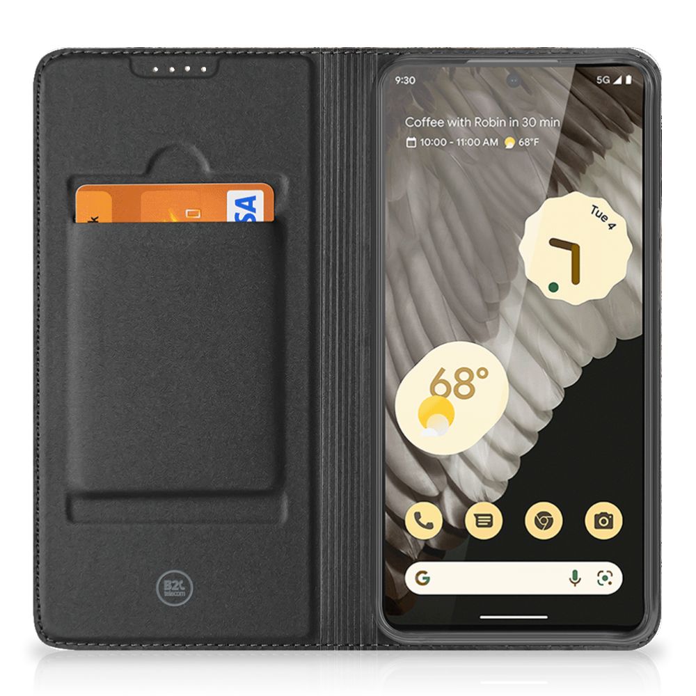 Google Pixel 7 Pro Hoesje maken Cheetah stand case binnenkant kaartvak