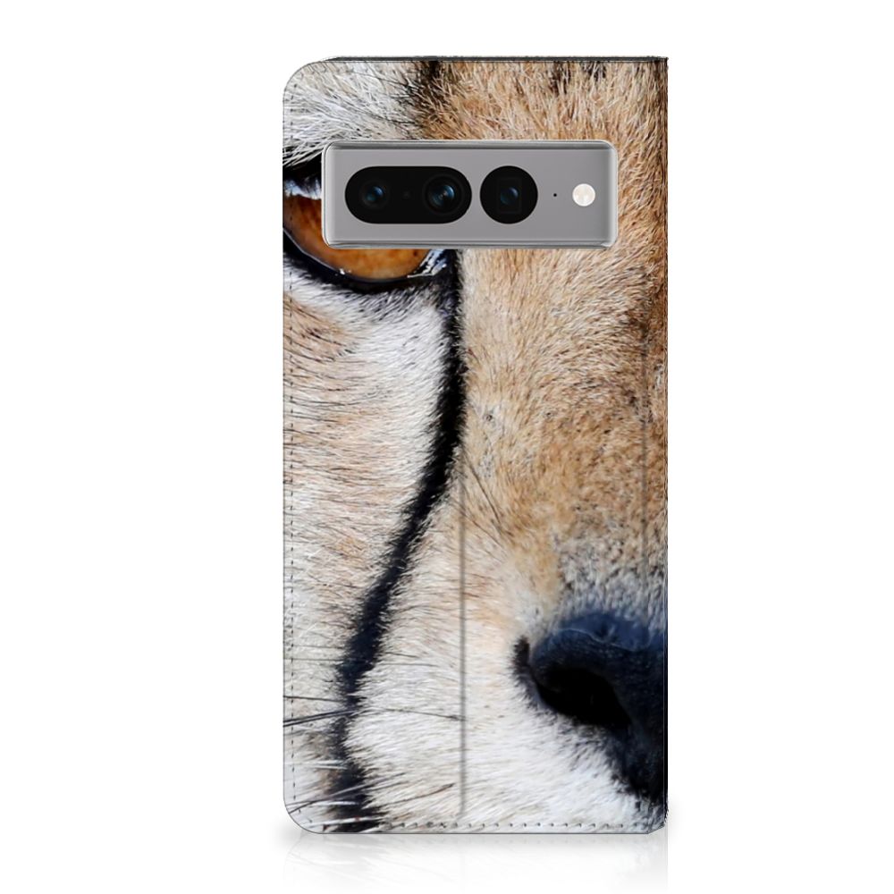 Google Pixel 7 Pro Hoesje maken Cheetah cheetah print close up