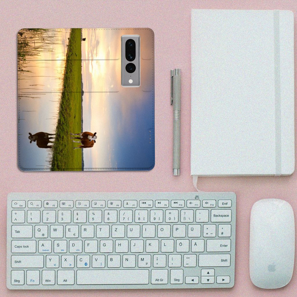 Google Pixel 7 Pro Hoesje maken Koe koe ondergang design hoesje