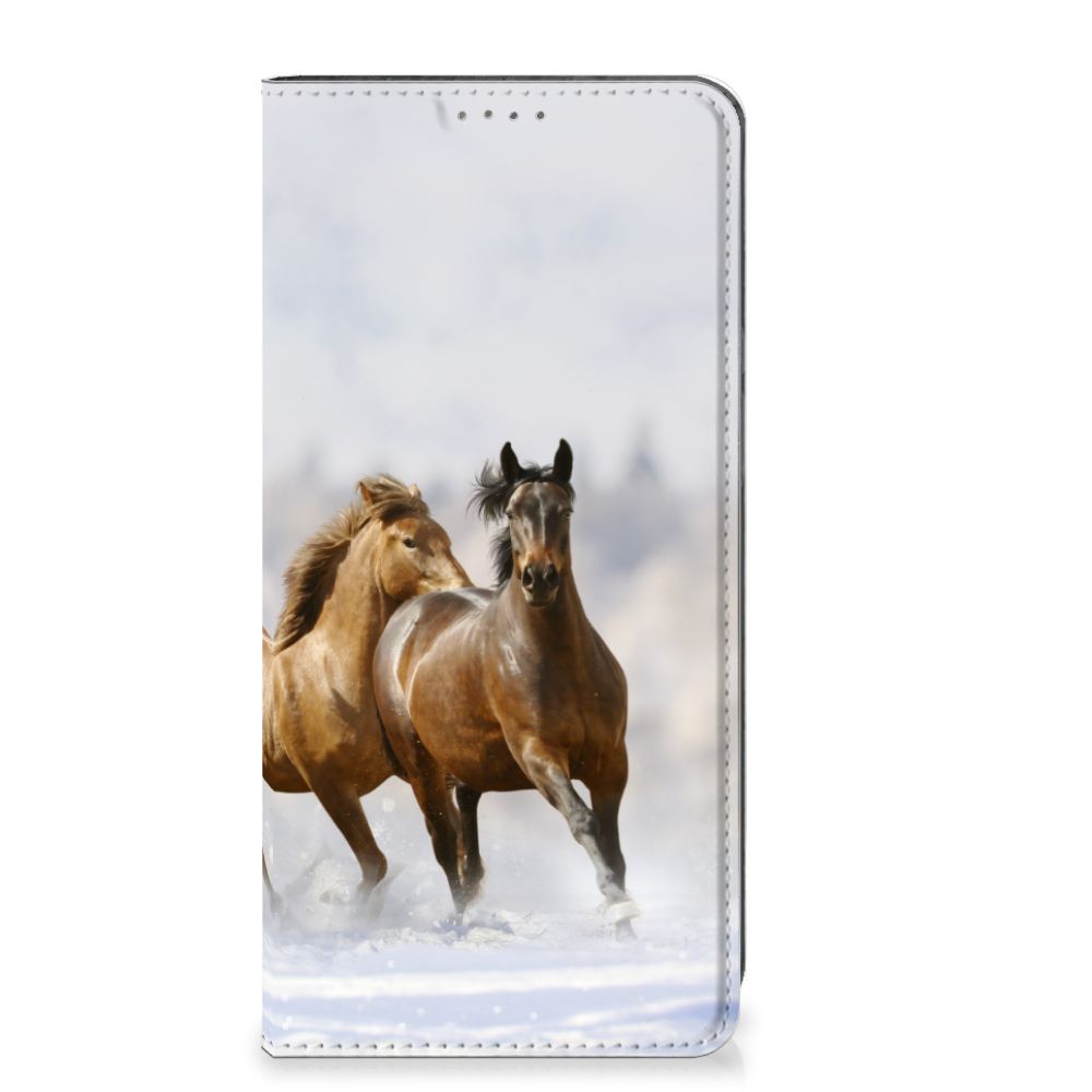 Google Pixel 7 Pro Hoesje maken Paarden met prachtige afbeelding van rennende paarden.