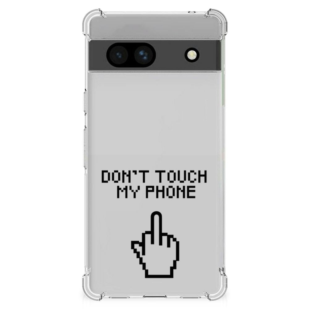 Google Pixel 7A Anti Shock Case Finger Don't Touch My Phone B2C Telecom