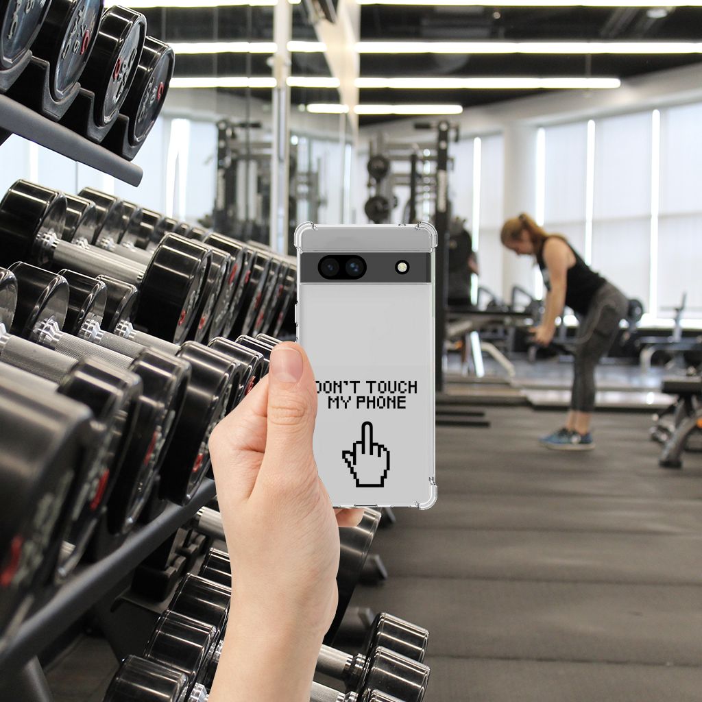 Google Pixel 7A Anti Shock Case Finger Don't Touch My Phone B2C Telecom