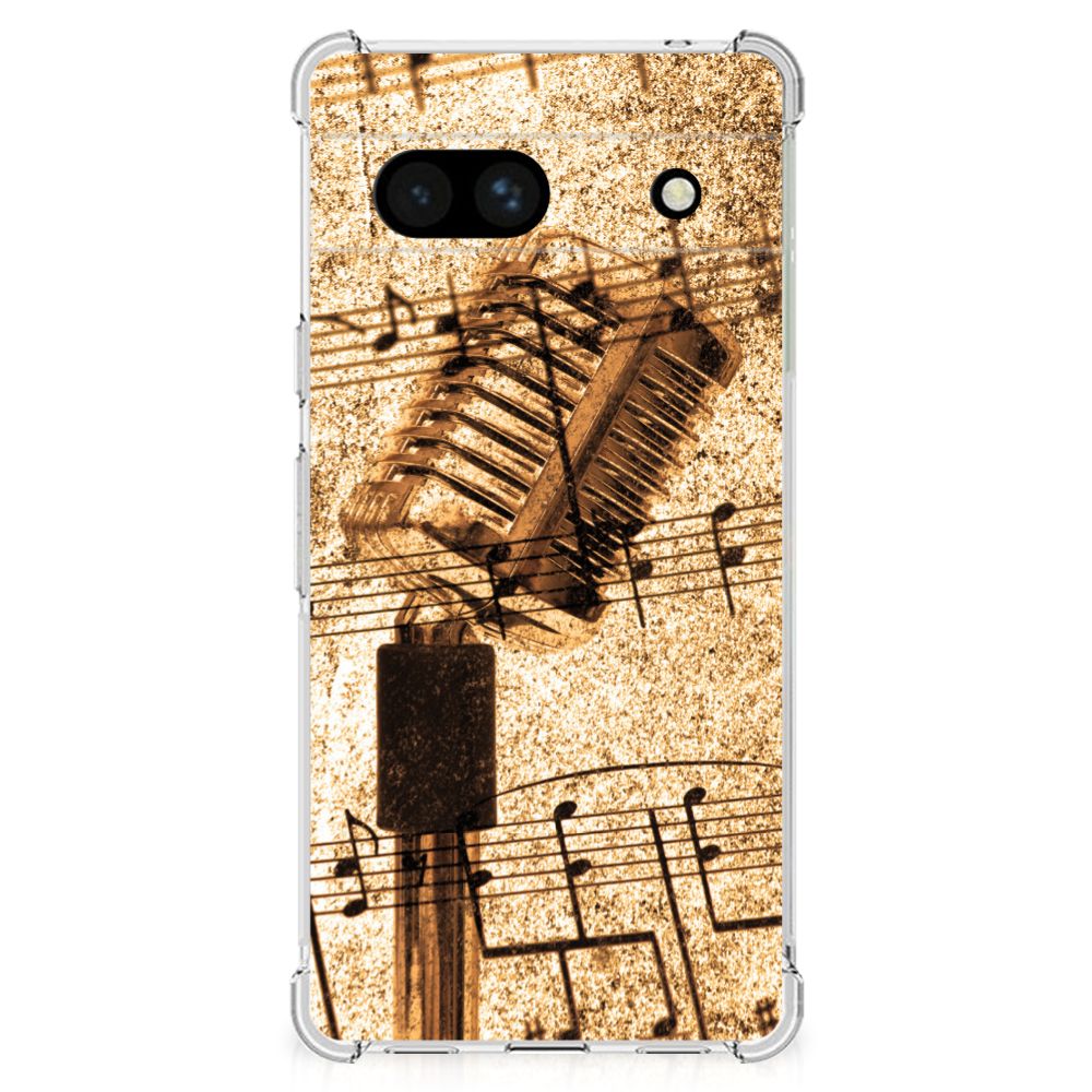 Google Pixel 7A Anti-shock Hoesje met foto Bladmuziek B2C Telecom