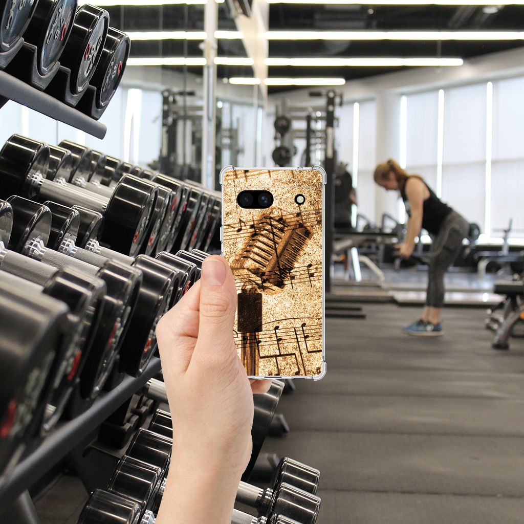 Google Pixel 7A Anti-shock Hoesje met foto Bladmuziek B2C Telecom