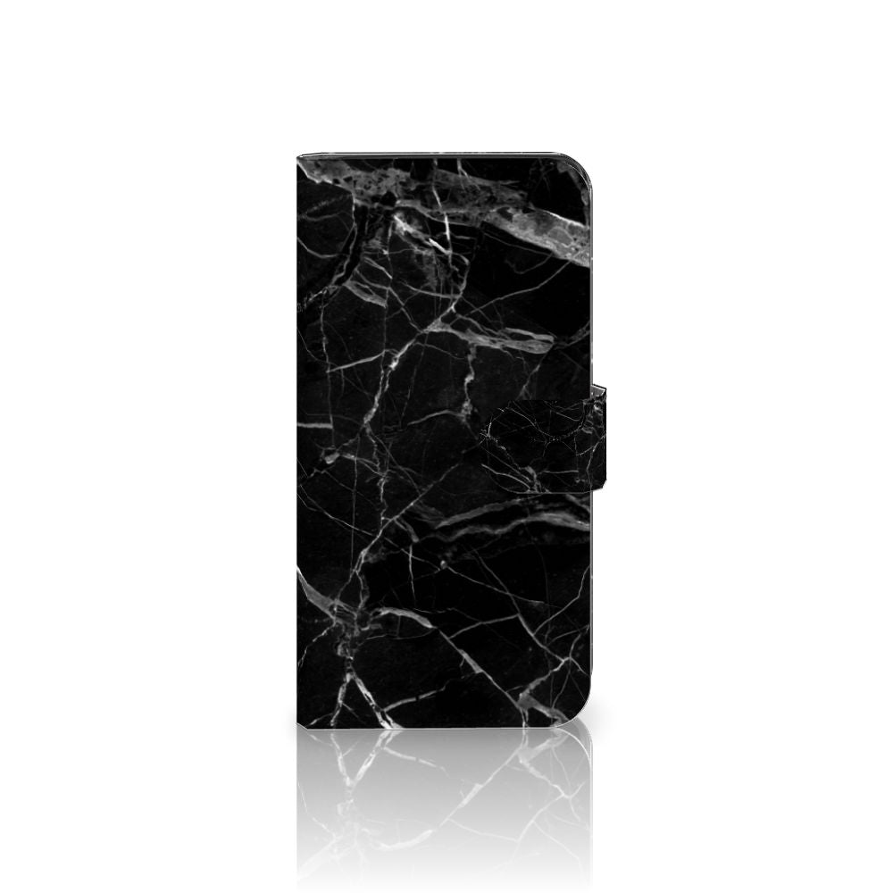 Google Pixel 7A Bookcase Marmer Zwart - Origineel Cadeau Vader met artistiek design en gebruiksgemak.