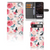 Google Pixel 7A Hoesje Butterfly Roses bookhoesje rozen vlinders aanzicht