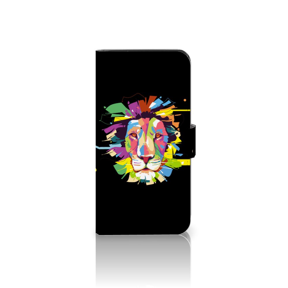 Google Pixel 7A Leuk Hoesje Lion Color telefoonhoesje lion kleur voorkant