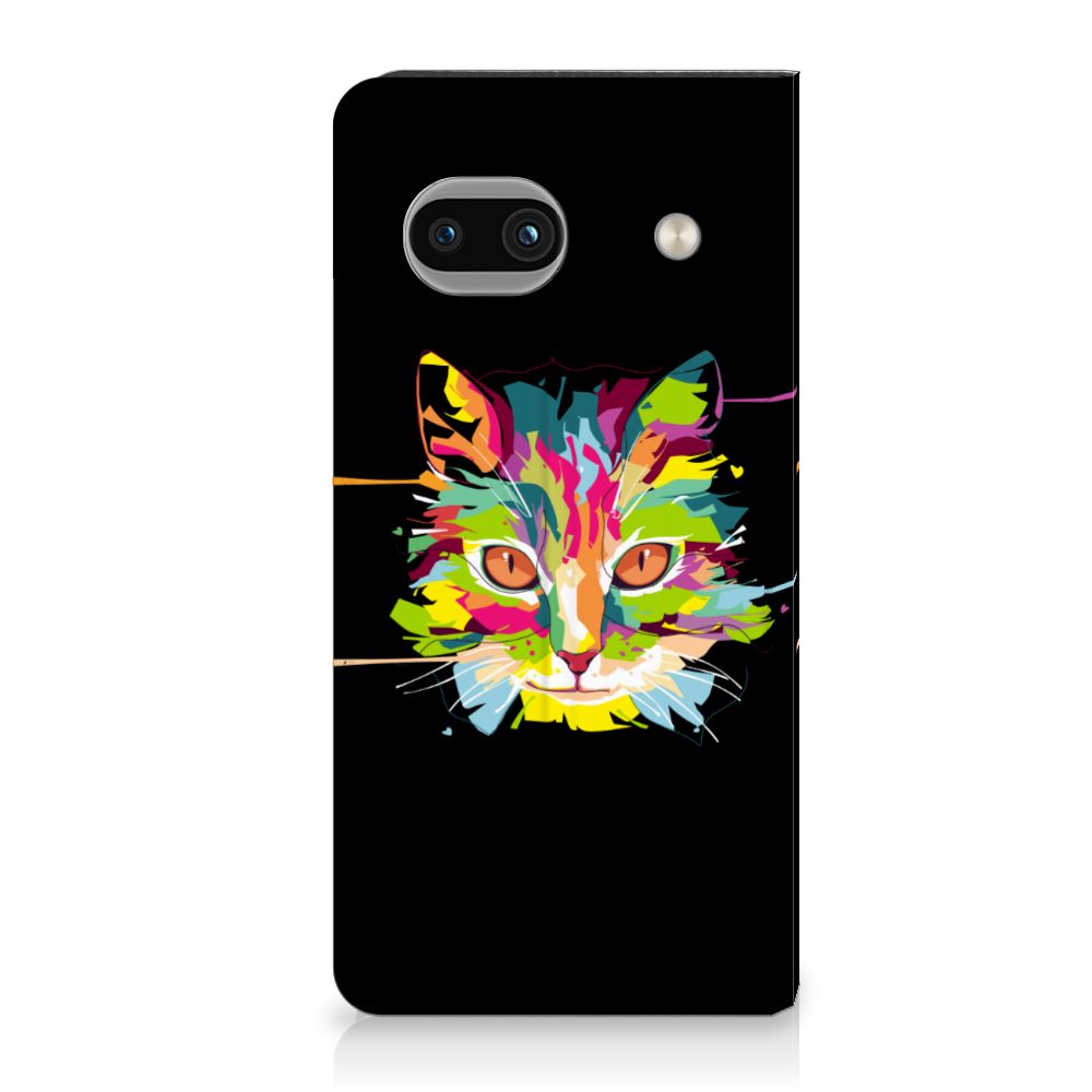 Google Pixel 7A Magnet Case Cat Color ontwerp kat kleur