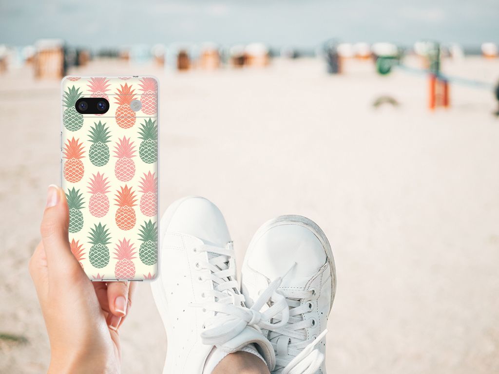 Google Pixel 7A Siliconen Case Ananas B2C Telecom