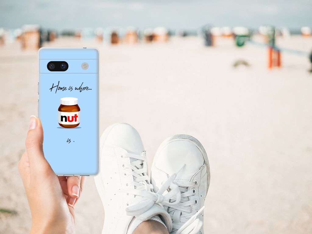 Google Pixel 7A Siliconen Case Nut Home design Nut Home aanzicht