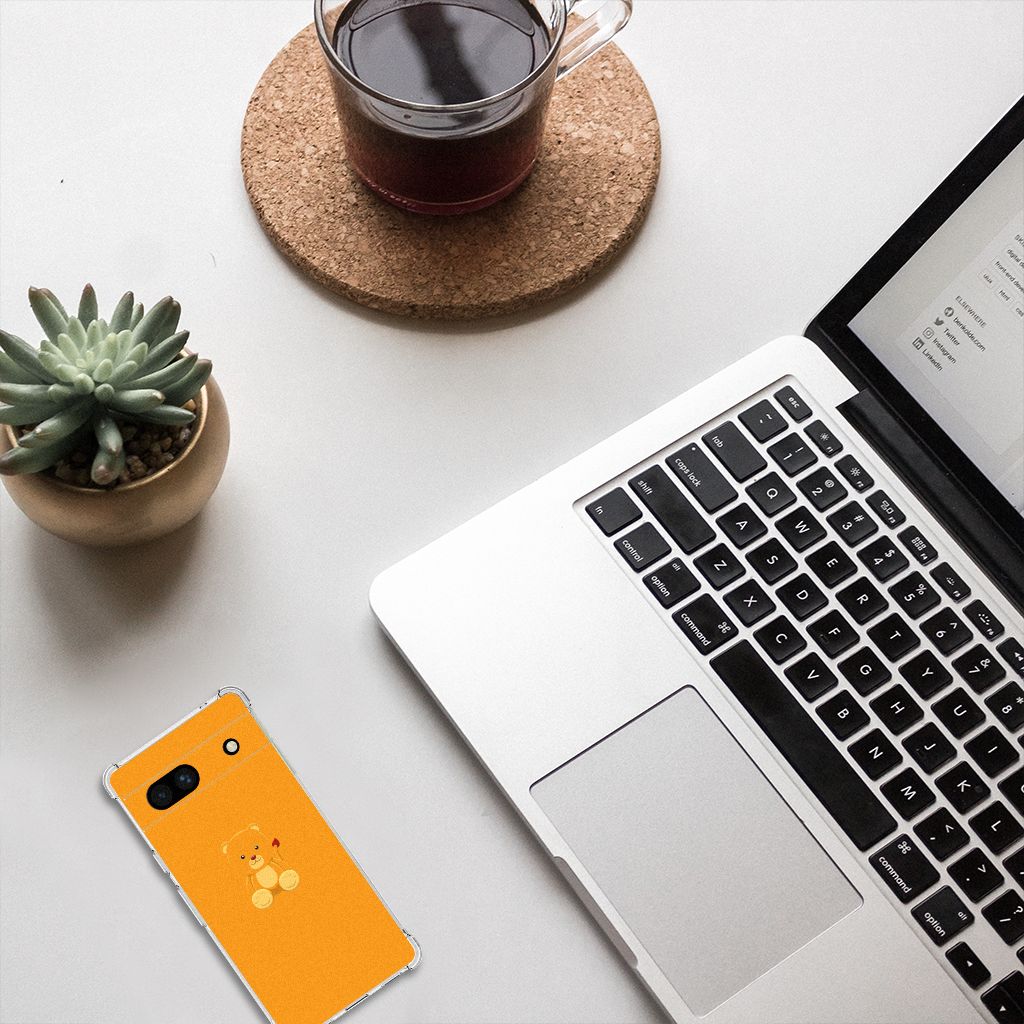 Google Pixel 7A Stevig Bumper Hoesje Baby Beer B2C Telecom
