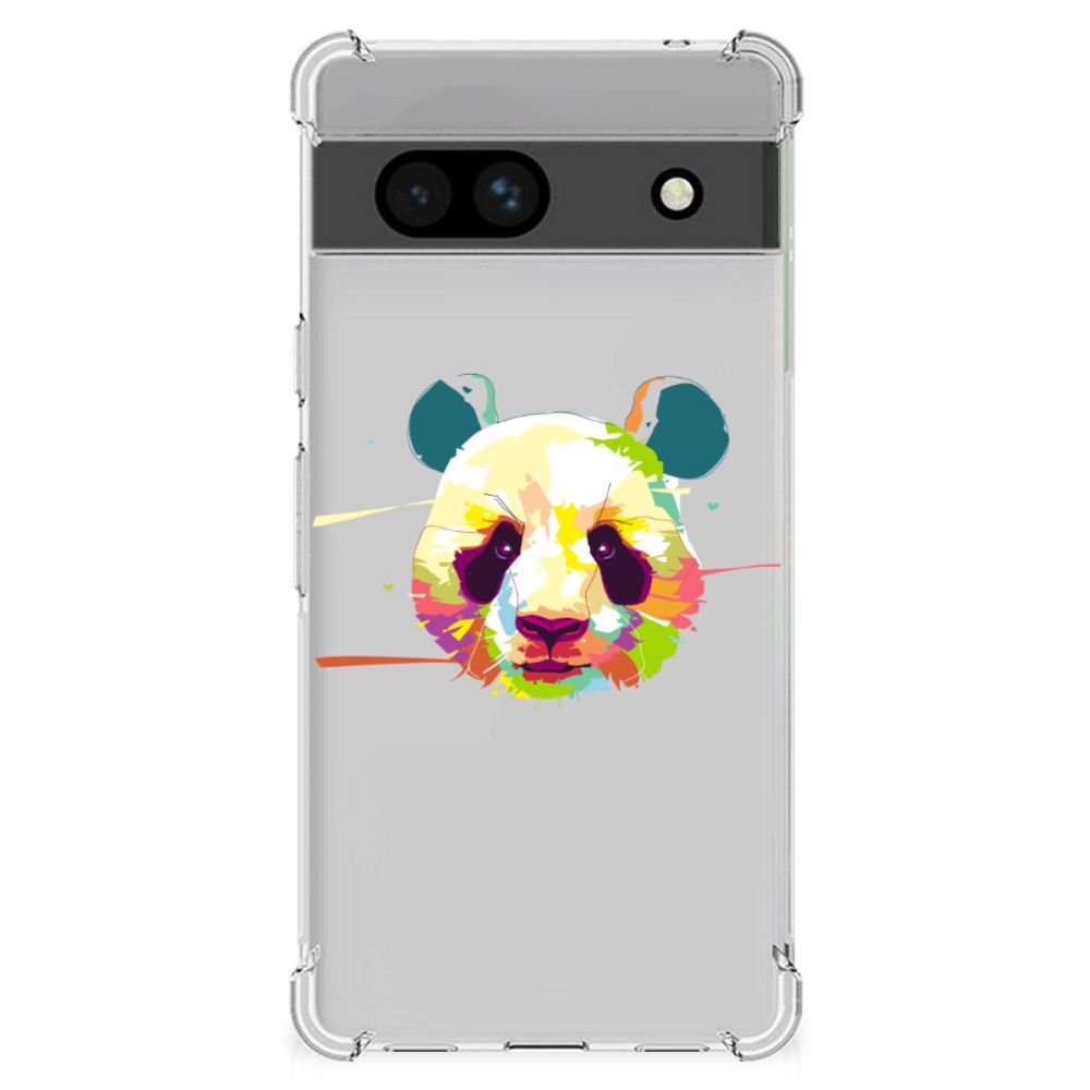 Google Pixel 7A Stevig Bumper Hoesje Panda Color B2C Telecom