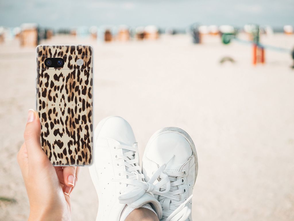 Google Pixel 7A TPU Hoesje Leopard B2C Telecom