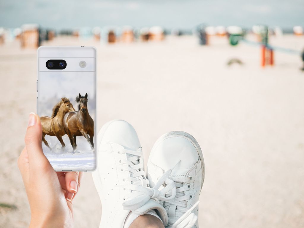 Google Pixel 7A TPU Hoesje Paarden B2C Telecom