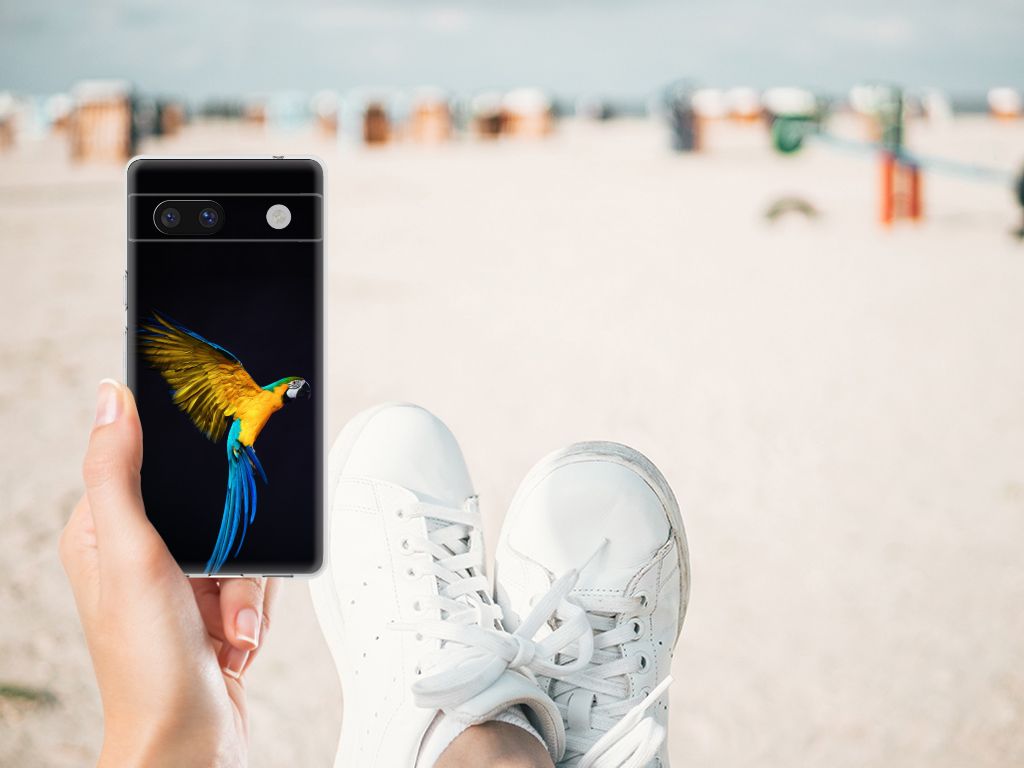 Google Pixel 7A TPU Hoesje Papegaai B2C Telecom
