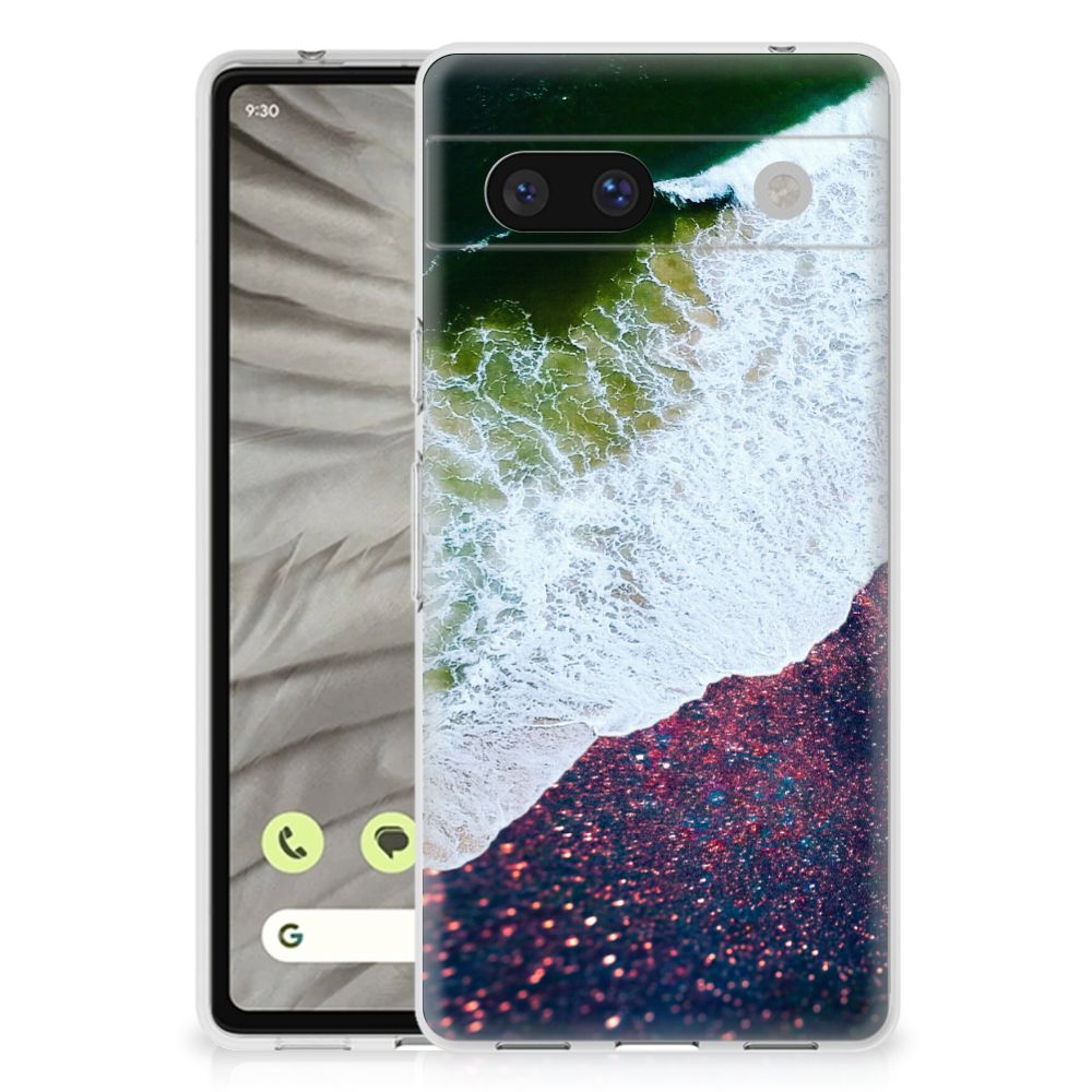 Google Pixel 7A TPU Hoesje Sea in Space ontwerp voorkant