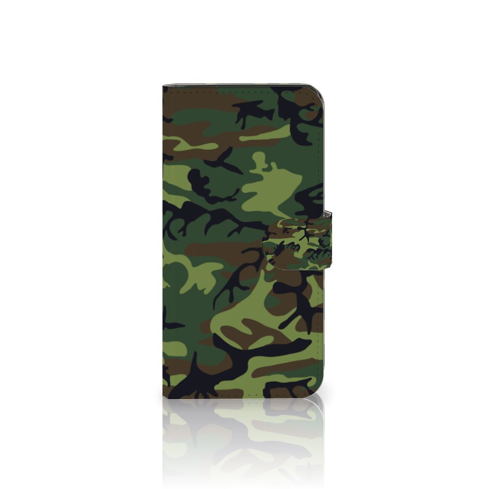 Google Pixel 7A Telefoon Hoesje Army Dark telefoonhoesje camouflage print aanzicht