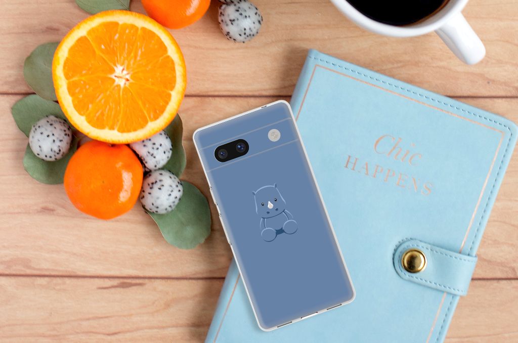 Google Pixel 7A Telefoonhoesje met Naam Baby Rhino B2C Telecom