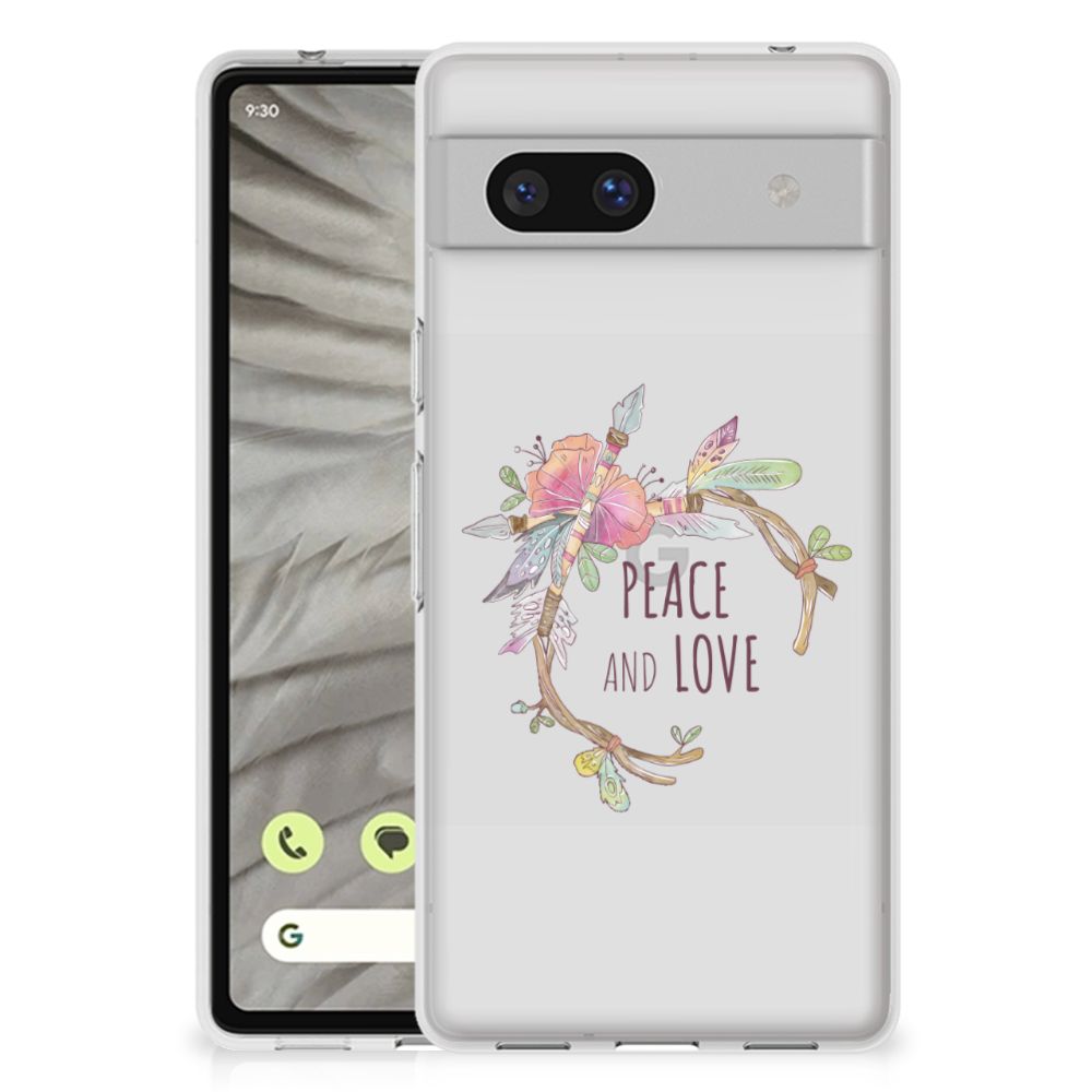 Google Pixel 7A Telefoonhoesje met Naam Boho Text B2C Telecom
