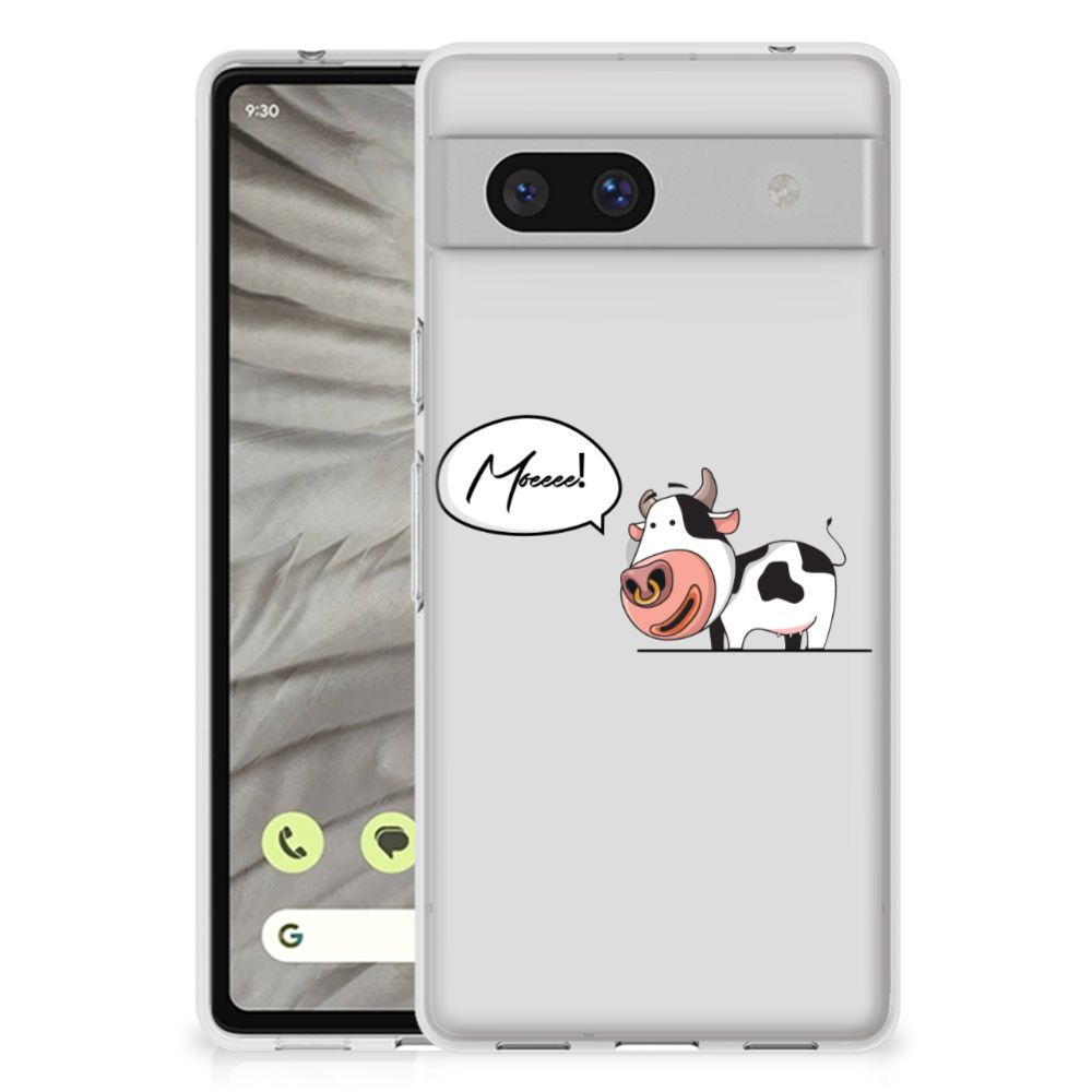 Google Pixel 7A Telefoonhoesje met Naam Cow B2C Telecom