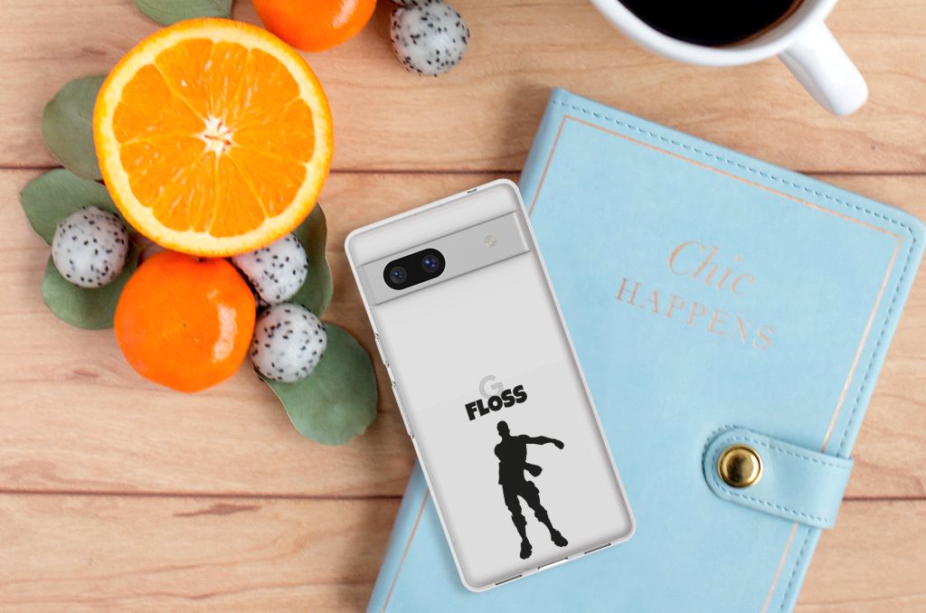 Google Pixel 7A Telefoonhoesje met Naam Floss B2C Telecom