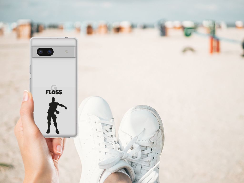 Google Pixel 7A Telefoonhoesje met Naam Floss B2C Telecom
