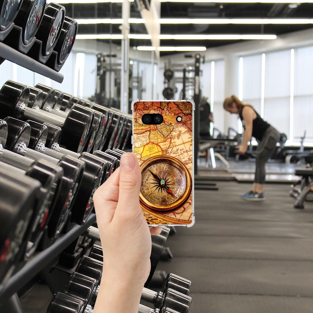Google Pixel 7A Telefoonhoesje met valbescherming Kompas B2C Telecom