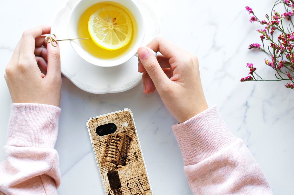 Google Pixel 8 Anti-shock Hoesje met foto Bladmuziek B2C Telecom