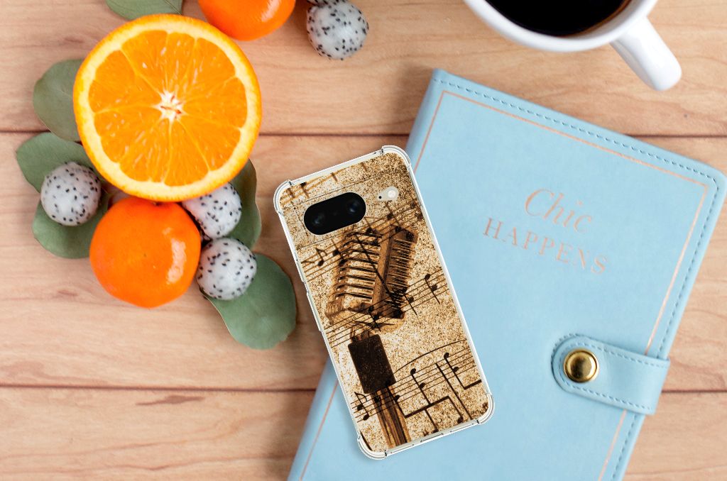 Google Pixel 8 Anti-shock Hoesje met foto Bladmuziek B2C Telecom