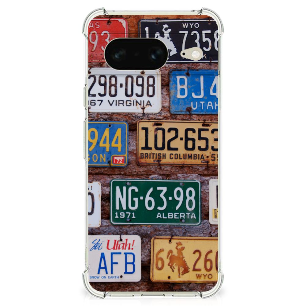 Google Pixel 8 Anti-shock Hoesje met foto Kentekenplaten B2C Telecom