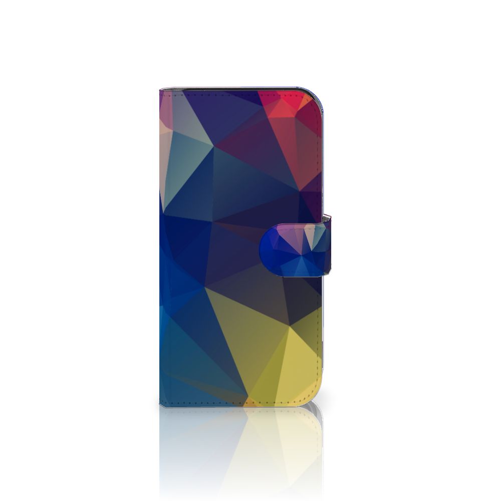 Google Pixel 8 Book Case Polygon Dark bookcase abstract design front view