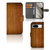 Google Pixel 8 Book Style Case Donker Hout bookstyle case houtprint aanzicht