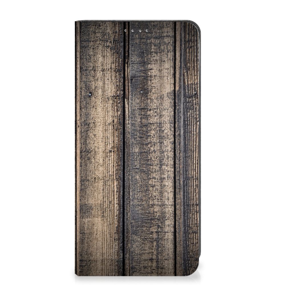Google Pixel 8 Book Wallet Case Steigerhout steigerhout design voorkant