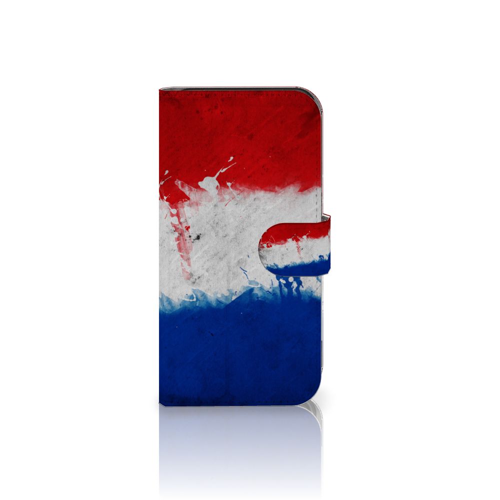 Google Pixel 8 Bookstyle Case Nederland met artistiek ontwerp van de Nederlandse vlag