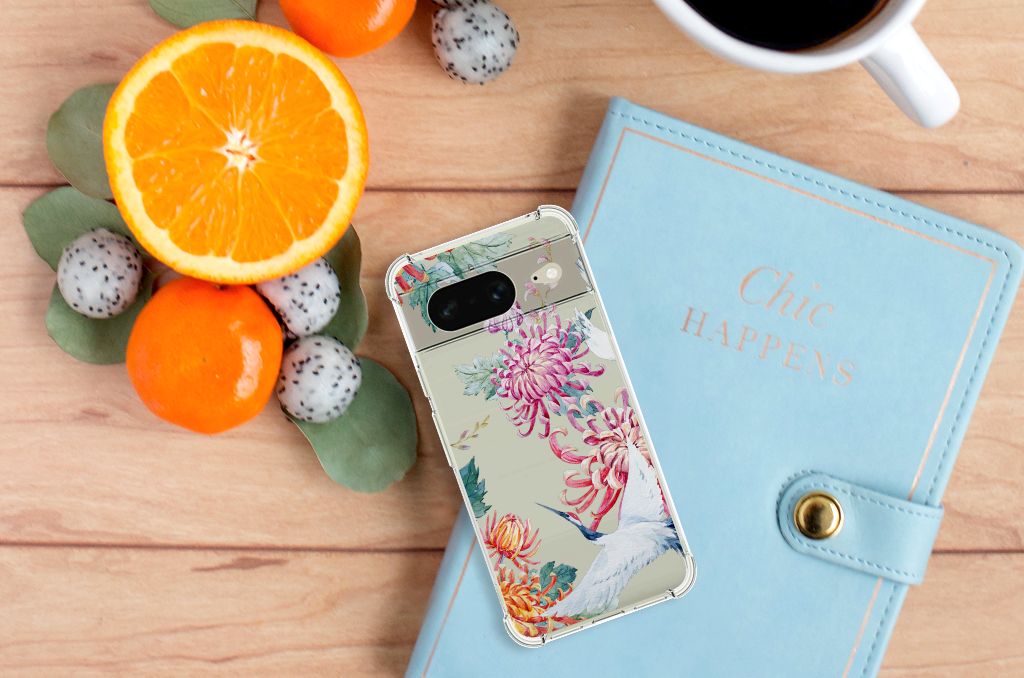 Google Pixel 8 Case Anti-shock Bird Flowers B2C Telecom