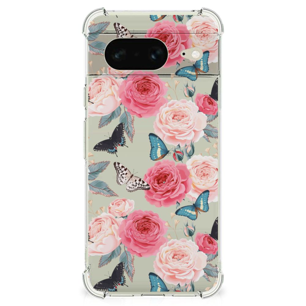 Google Pixel 8 Case Butterfly Roses B2C Telecom