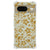 Google Pixel 8 Case Gouden Bloemen telefoonhoesje Gouden Bloemen achterkant
