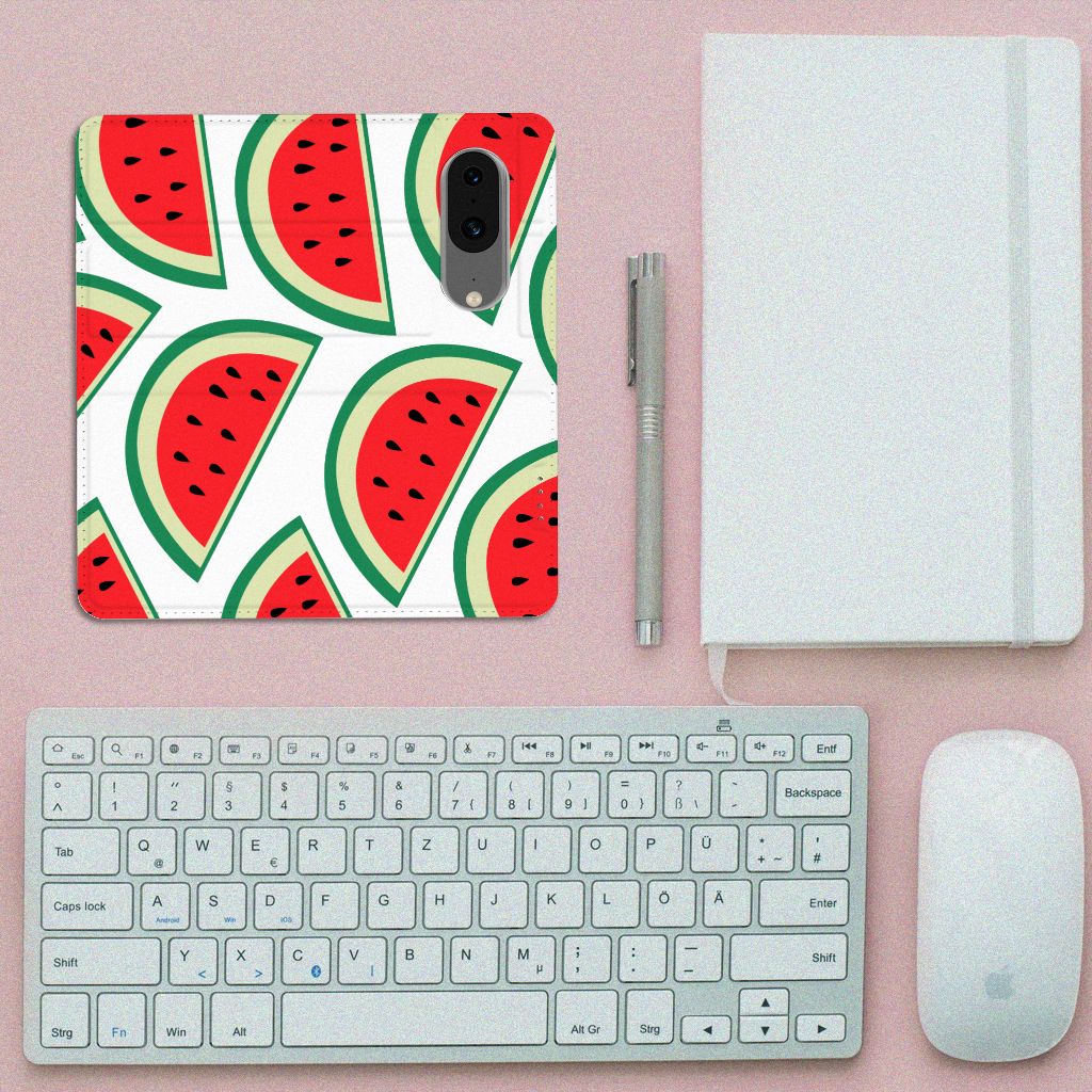 Google Pixel 8 Flip Style Cover Watermelons design bovenaanzicht
