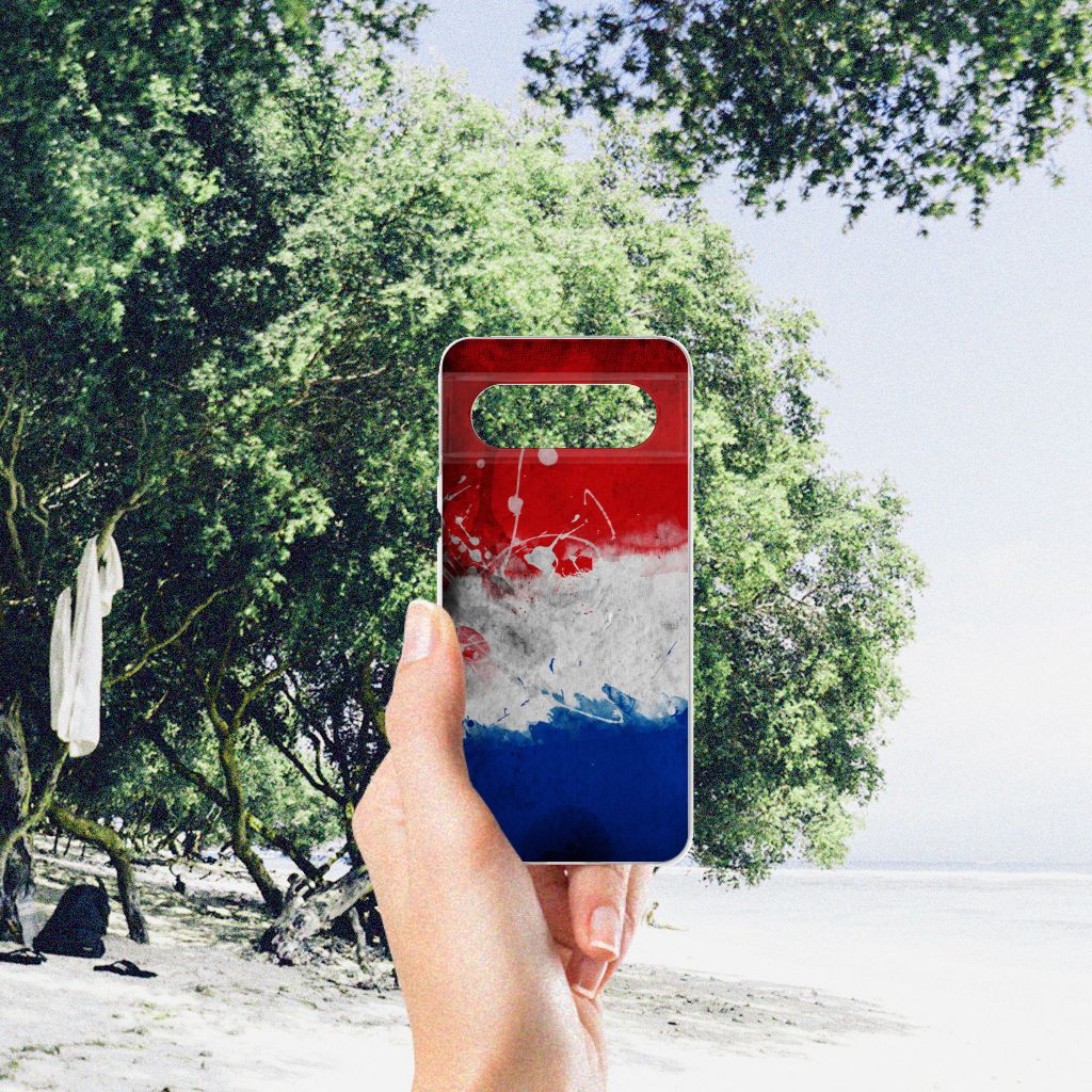 Google Pixel 8 Hoesje Nederland met Nederlandse vlag is een perfect cadeau met stijlvolle uitstraling en duurzame bescherming.