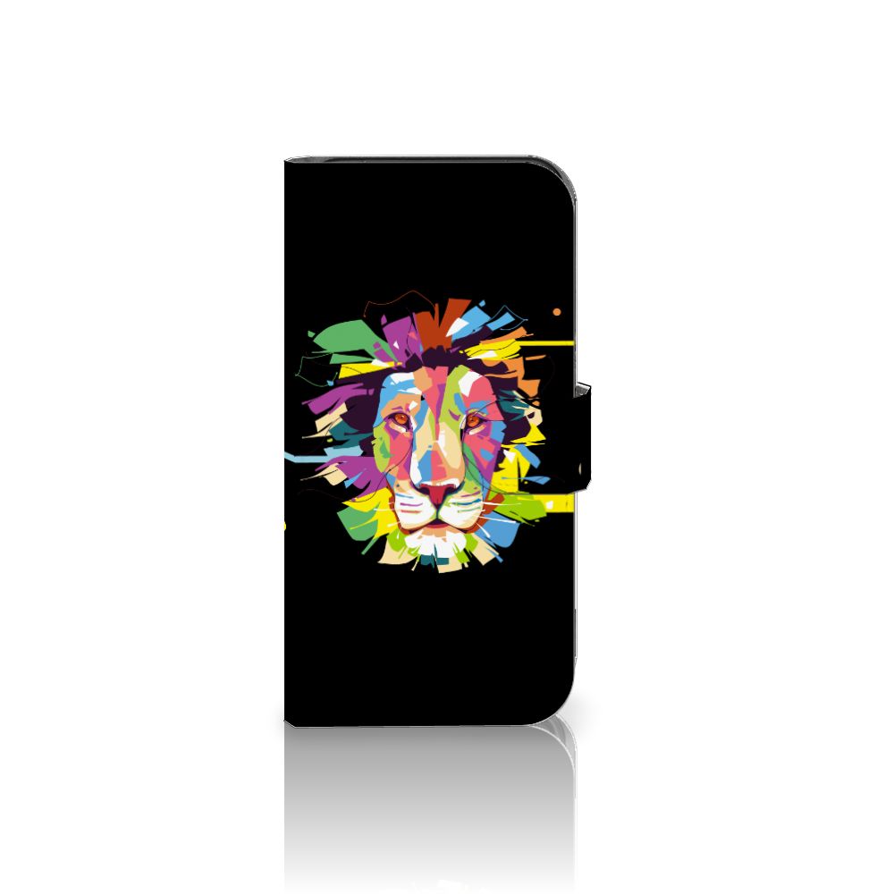Google Pixel 8 Leuk Hoesje Lion Color telefoonhoesje lion design voorkant