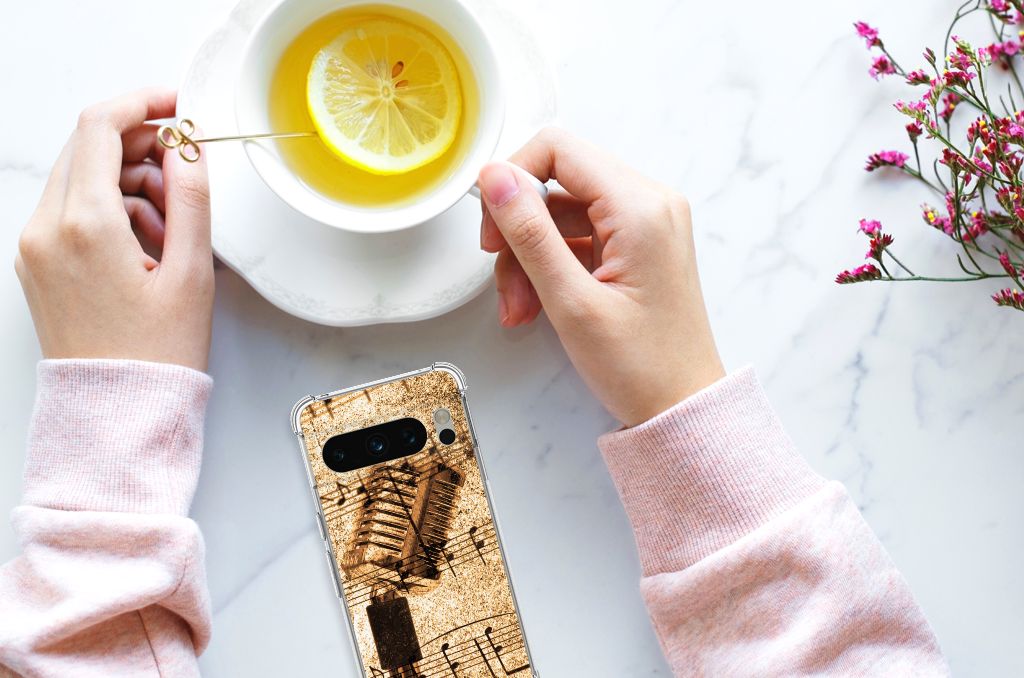 Google Pixel 8 Pro Anti-shock Hoesje met foto Bladmuziek B2C Telecom