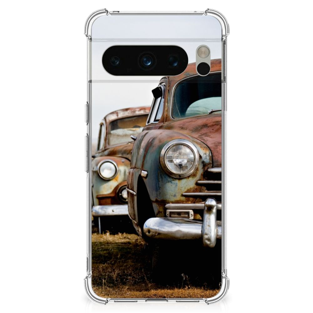 Google Pixel 8 Pro Anti-shock Hoesje met foto Vintage Auto B2C Telecom