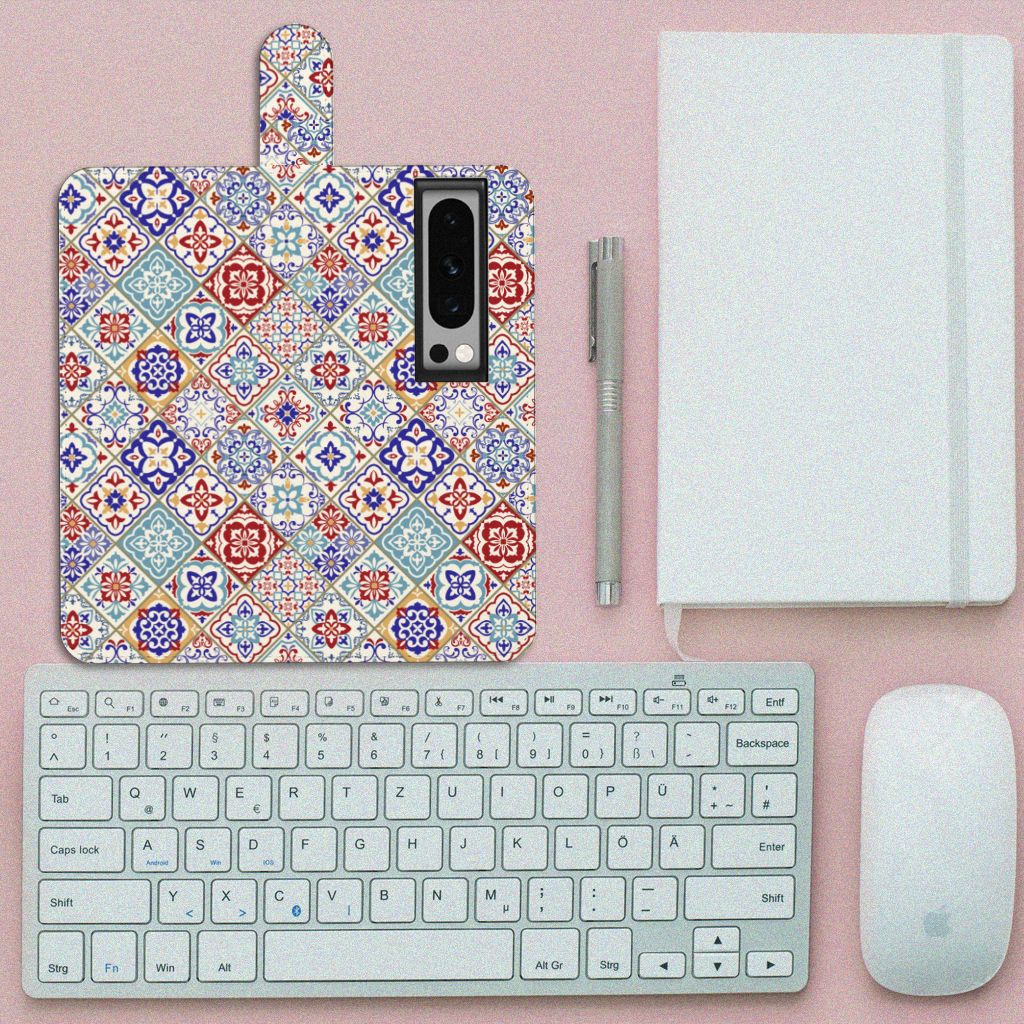 Google Pixel 8 Pro Bookcase Tiles Color design unique top view