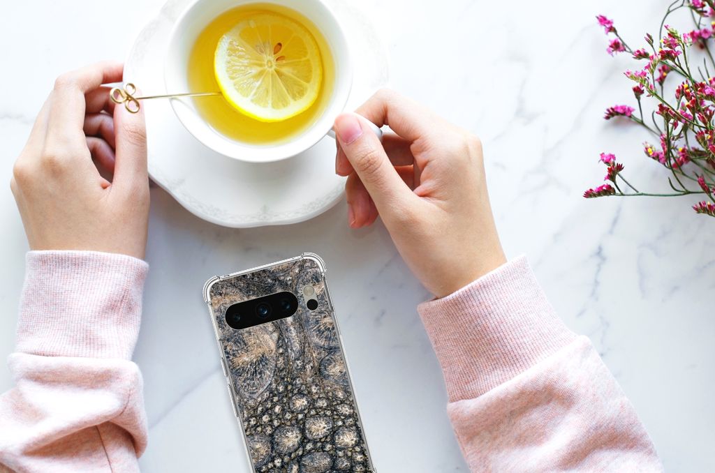 Google Pixel 8 Pro Case Anti-shock Krokodillenprint B2C Telecom