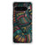 Google Pixel 8 Pro Doorzichtige Silicone Hoesje Aztec achterkant kleurrijk patroon