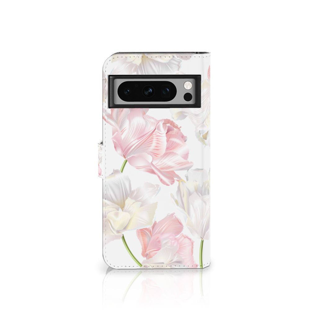 Google Pixel 8 Pro Hoesje Lovely Flowers design mooie bloemen aanzicht