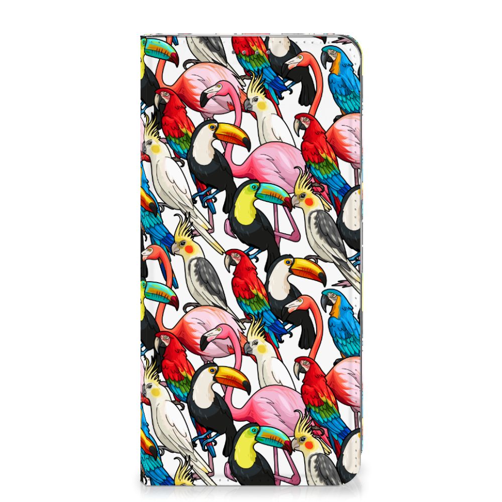 Google Pixel 8 Pro Hoesje maken Birds hoesje vogels kleurrijk design voorkant