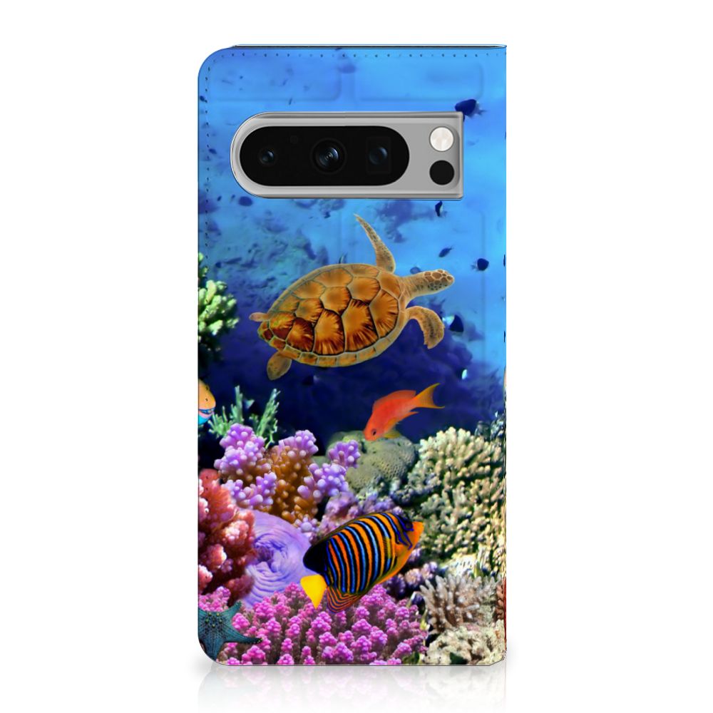 Google Pixel 8 Pro Hoesje maken Vissen design tropische vissen aanzicht