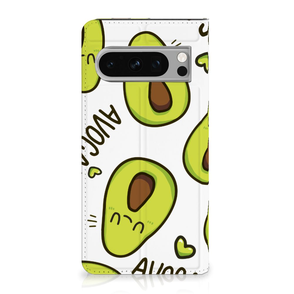 Google Pixel 8 Pro Magnet Case Avocado Singing gel case avocado design front